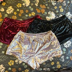 Velvet PINK Shorts (Set of 3)